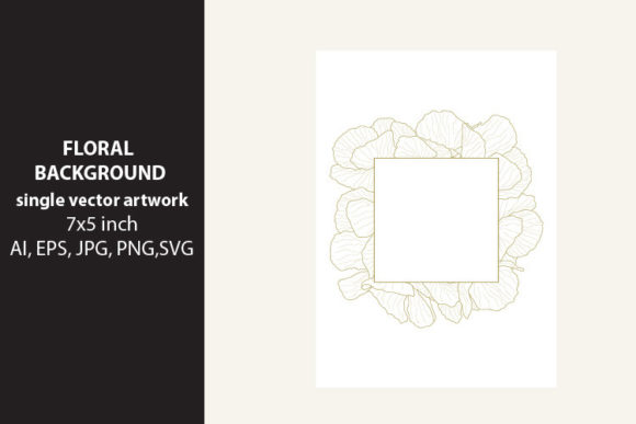 Floral Blank Invitation Card Background