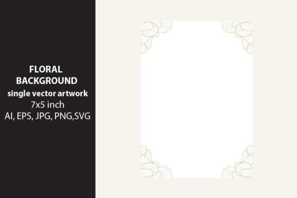 Floral Single Blank Invitation Card Back: A Versatile Design Element for Creative Projects