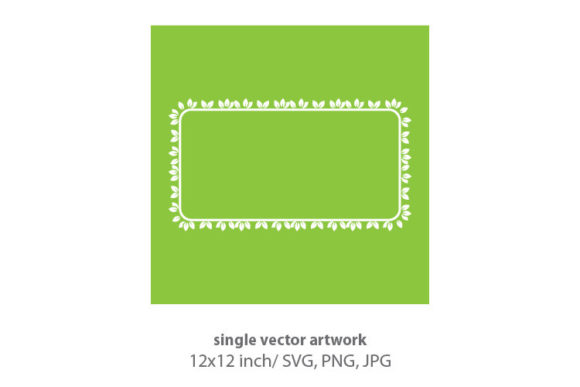 LEAVES FRAME - Single Vector Artwork for Creative Workflow Integration