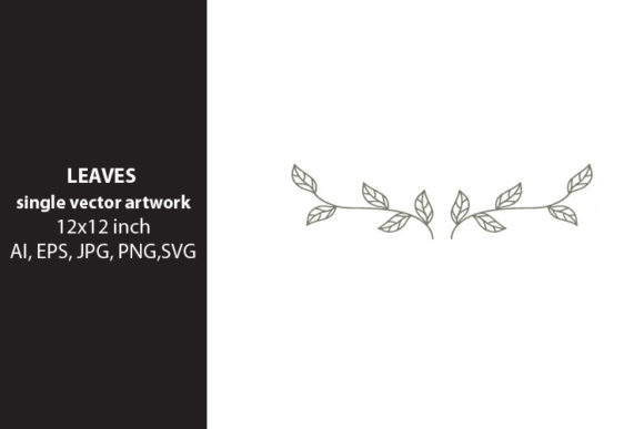 LEAVES FRAME- Single Vector Artwork for Creative Workflows