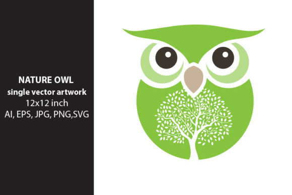 Natural Owl - Single Vector Artwork