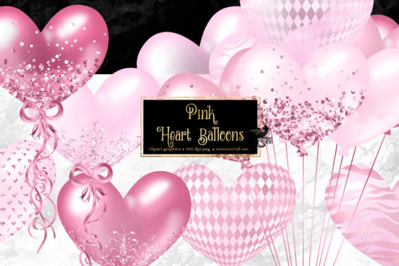 Pink Heart Balloons Clipart: A Versatile Digital Resource for Creative Projects