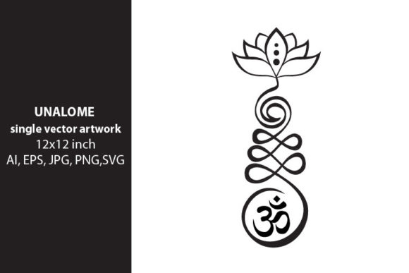 Unalome - Single Vector Artwork: A Symbol of Enlightenment in Digital Design
