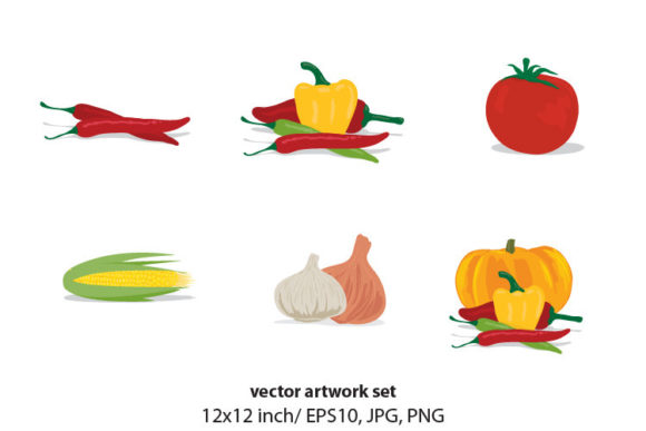 Vegetable - Vector Artwork Set: A Versatile Digital Asset for Creative Professionals