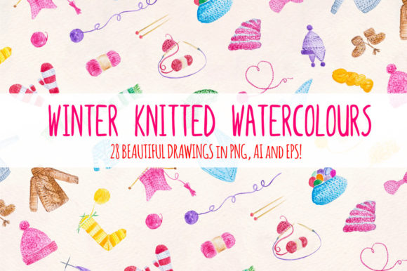 Winter Knitted Watercolours